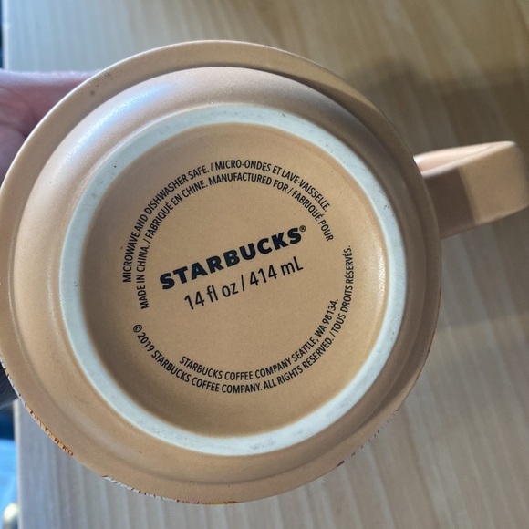 Terracotta color Starbucks desert flower 14 Oz coffee mug - Picture 3 of 3